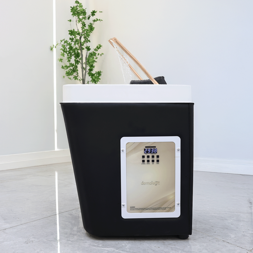 SKYE Plumbing Head Spa Kit without Bed (Black Base White Bowl) by Dermalogic