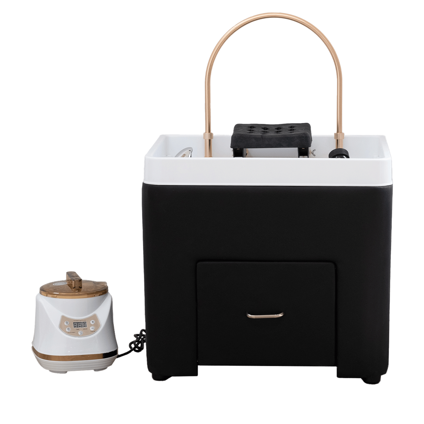 SKYE Plumbing Head Spa Kit without Bed (Black Base White Bowl) by Dermalogic