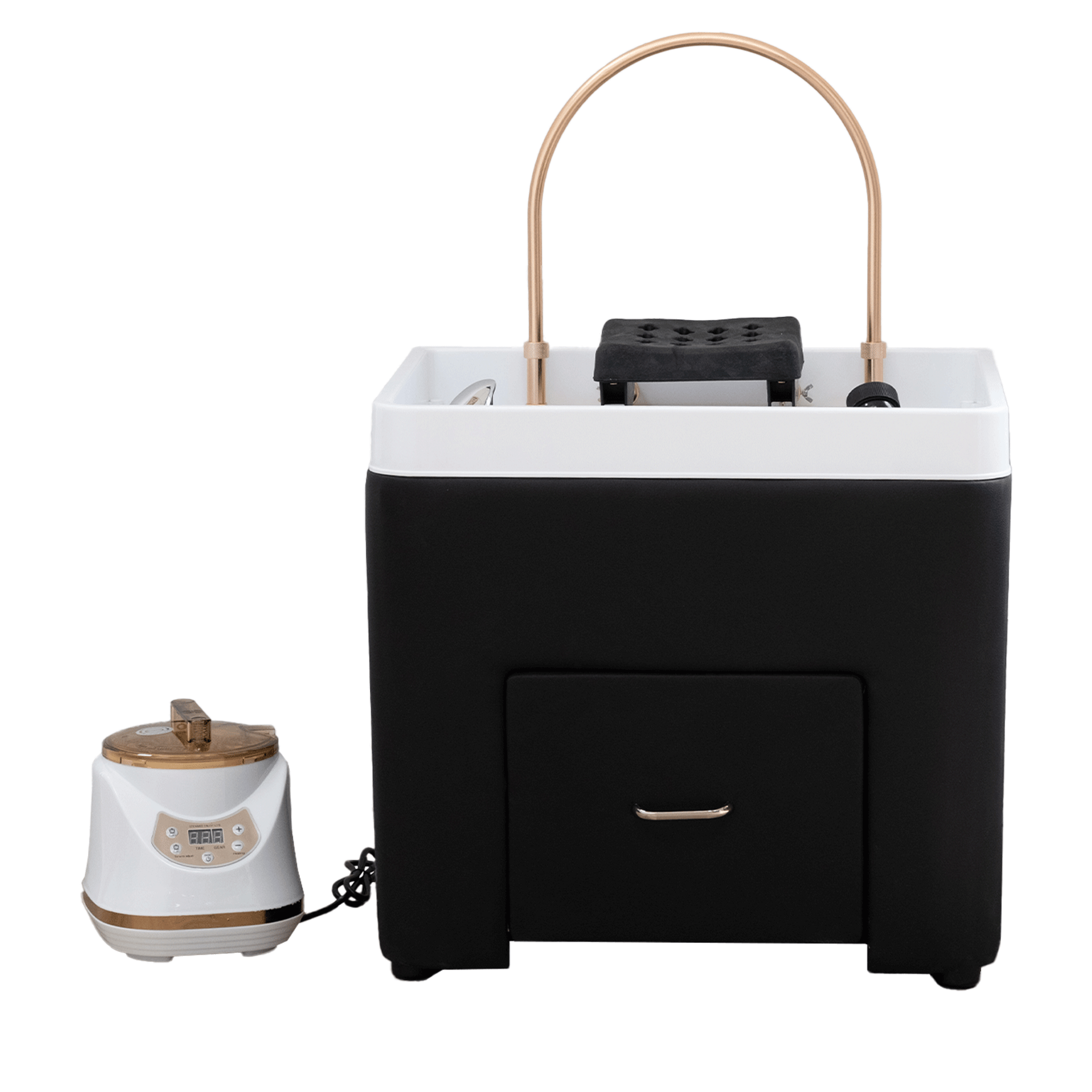 SKYE Plumbing Head Spa Kit without Bed (Black Base White Bowl) by Dermalogic